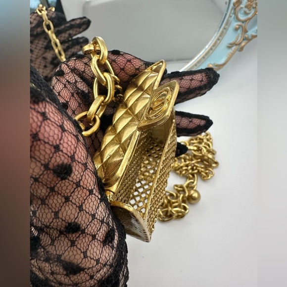 Anthropologie Mini Double Chain Charm Belt/Bag - Picture 14 of 17